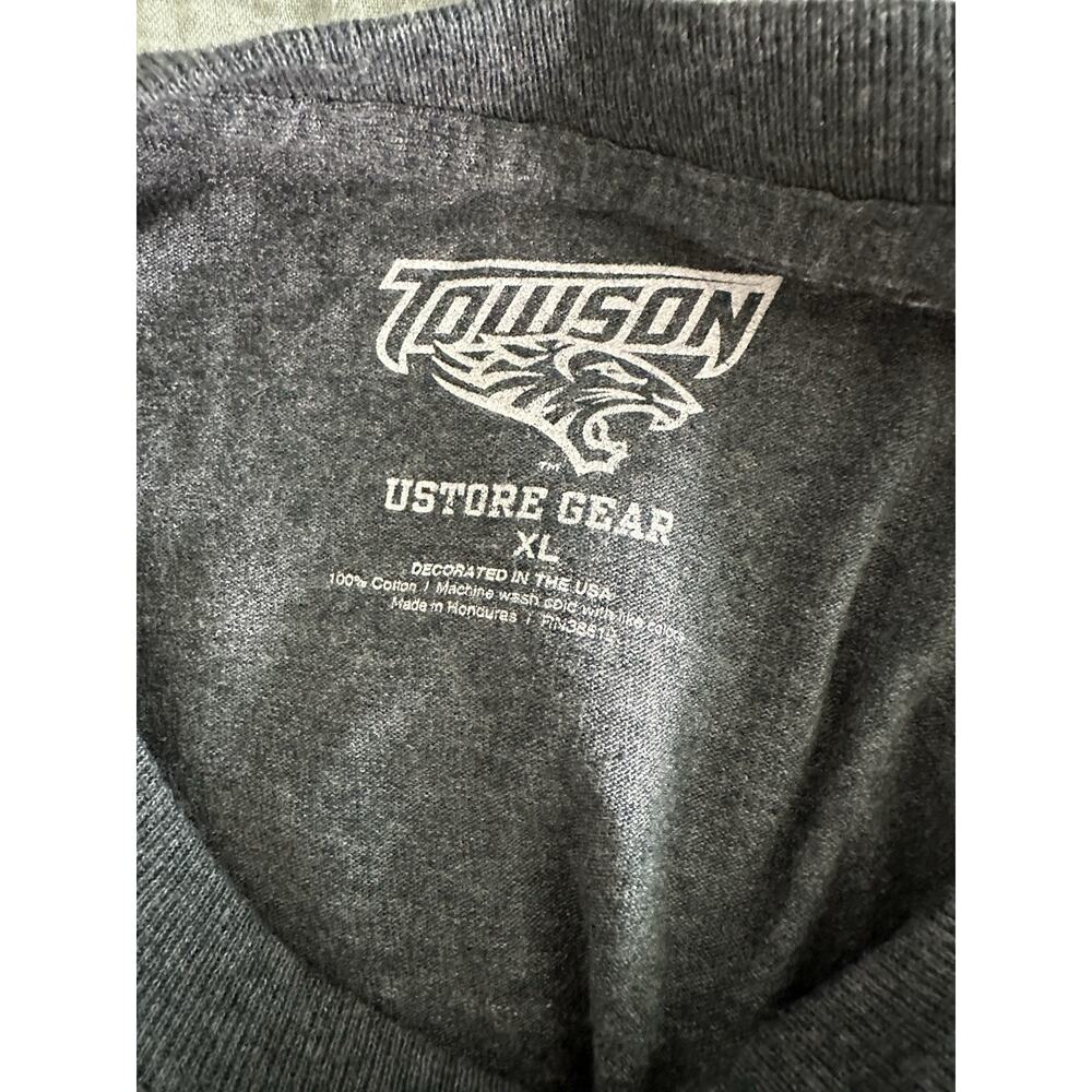 Towson University Tigers Ustore Gear Long Sleeve Gray Graphic T-shirt XL - Picture 4 of 4